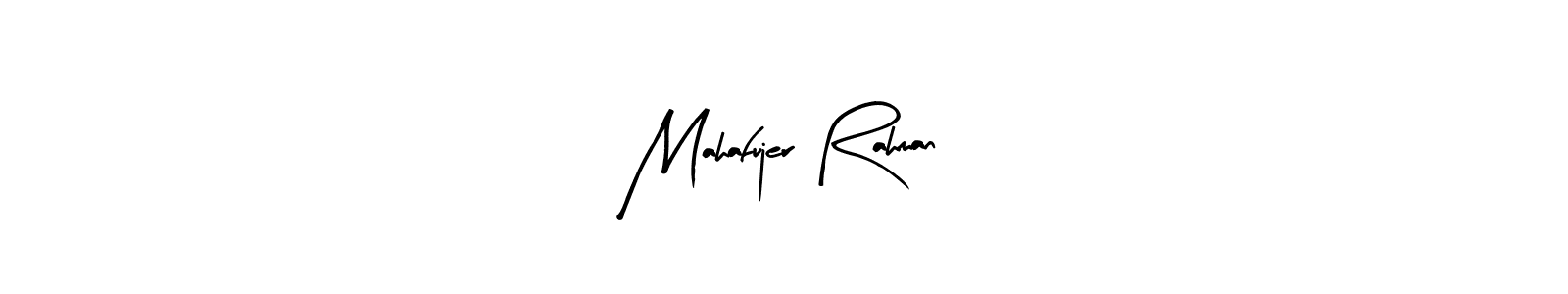 Use a signature maker to create a handwritten signature online. With this signature software, you can design (Arty Signature) your own signature for name Mahafujer Rahman. Mahafujer Rahman signature style 8 images and pictures png