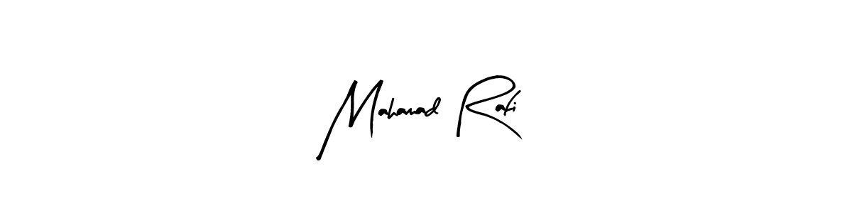 Design your own signature with our free online signature maker. With this signature software, you can create a handwritten (Arty Signature) signature for name Mahamad Rafi. Mahamad Rafi signature style 8 images and pictures png