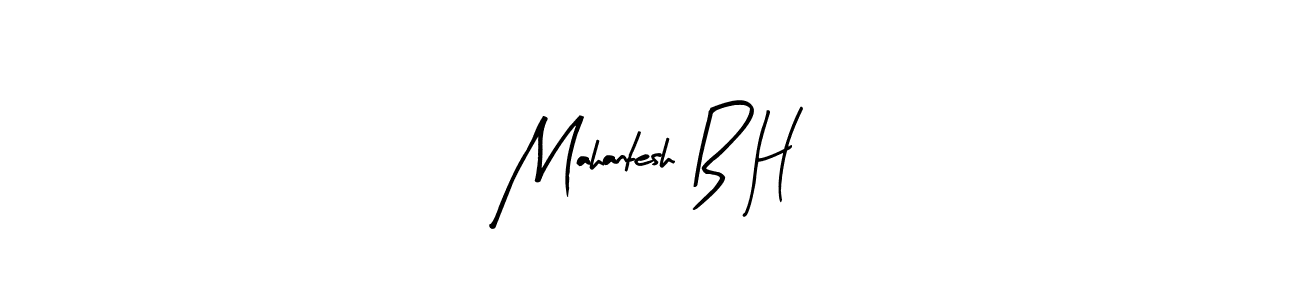 You should practise on your own different ways (Arty Signature) to write your name (Mahantesh B H) in signature. don't let someone else do it for you. Mahantesh B H signature style 8 images and pictures png