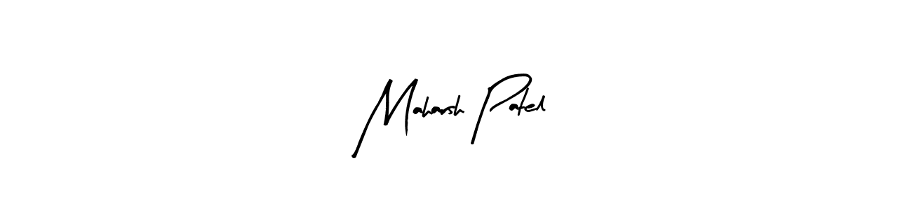 How to make Maharsh Patel signature? Arty Signature is a professional autograph style. Create handwritten signature for Maharsh Patel name. Maharsh Patel signature style 8 images and pictures png
