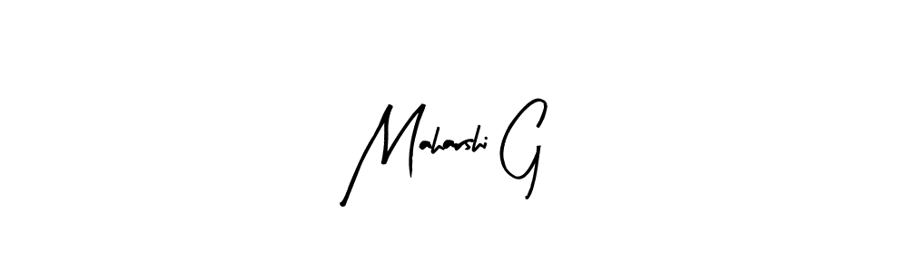 Use a signature maker to create a handwritten signature online. With this signature software, you can design (Arty Signature) your own signature for name Maharshi G. Maharshi G signature style 8 images and pictures png