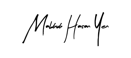 Mahbub Hasan Yen stylish signature style. Best Handwritten Sign (Arty Signature) for my name. Handwritten Signature Collection Ideas for my name Mahbub Hasan Yen. Mahbub Hasan Yen signature style 8 images and pictures png