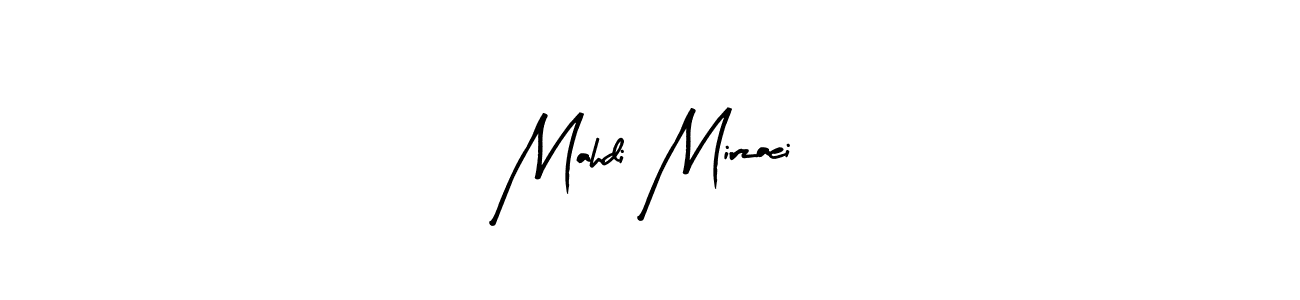 The best way (Arty Signature) to make a short signature is to pick only two or three words in your name. The name Mahdi Mirzaei include a total of six letters. For converting this name. Mahdi Mirzaei signature style 8 images and pictures png