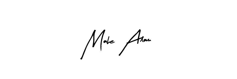 Also You can easily find your signature by using the search form. We will create Mahe Alam name handwritten signature images for you free of cost using Arty Signature sign style. Mahe Alam signature style 8 images and pictures png