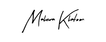 Discover how Mahera Khatoon looks in an executive cursive font (Arty Signature). Perfect for legal documents, invoices, and certificates. Mahera Khatoon signature style 8 images and pictures png