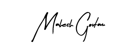 A stylish, flowing autograph style designed for name Mahesh Goutam using Arty Signature typography. Perfect for digital creative projects. Mahesh Goutam signature style 8 images and pictures png