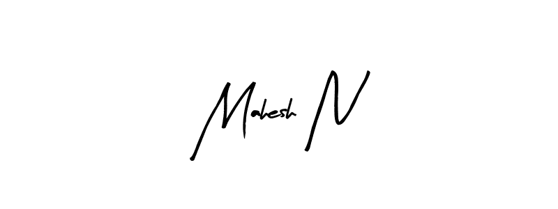 Arty Signature is a professional signature style that is perfect for those who want to add a touch of class to their signature. It is also a great choice for those who want to make their signature more unique. Get Mahesh N name to fancy signature for free. Mahesh N signature style 8 images and pictures png