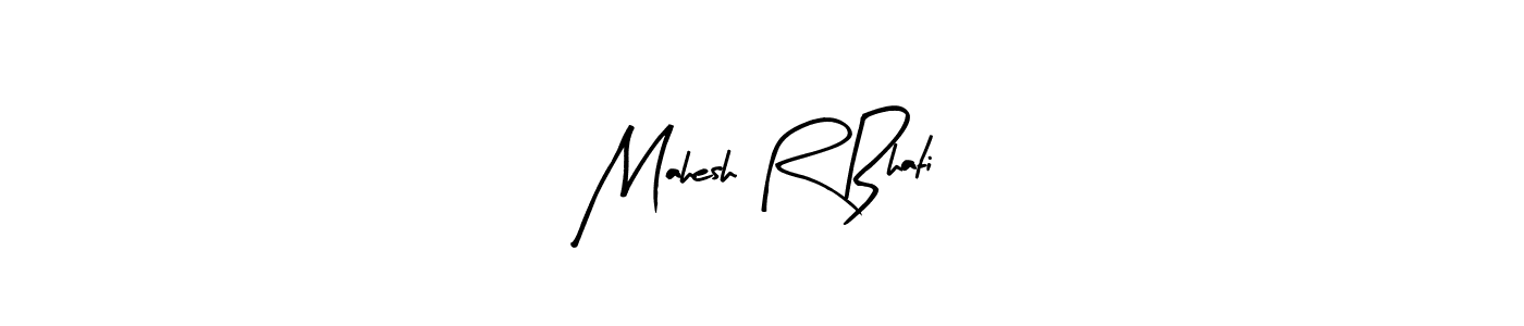 Use a signature maker to create a handwritten signature online. With this signature software, you can design (Arty Signature) your own signature for name Mahesh R Bhati. Mahesh R Bhati signature style 8 images and pictures png