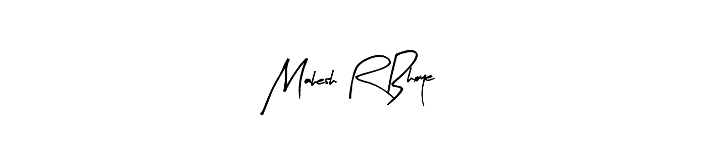 Design your own signature with our free online signature maker. With this signature software, you can create a handwritten (Arty Signature) signature for name Mahesh R Bhoye. Mahesh R Bhoye signature style 8 images and pictures png