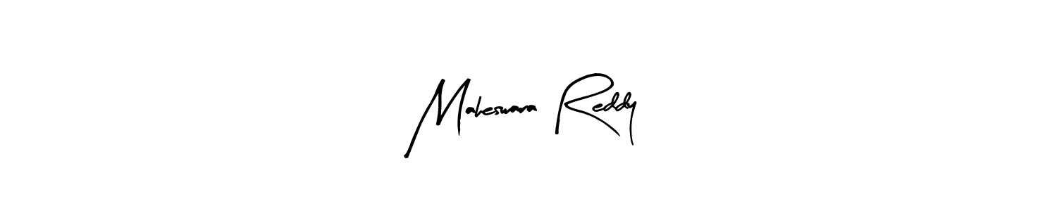 Make a beautiful signature design for name Maheswara Reddy. With this signature (Arty Signature) style, you can create a handwritten signature for free. Maheswara Reddy signature style 8 images and pictures png