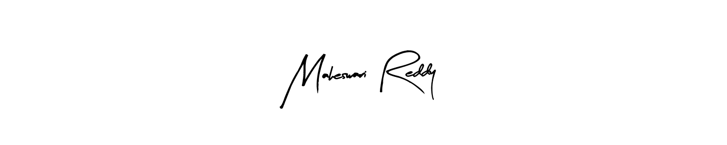 Make a beautiful signature design for name Maheswari Reddy. With this signature (Arty Signature) style, you can create a handwritten signature for free. Maheswari Reddy signature style 8 images and pictures png