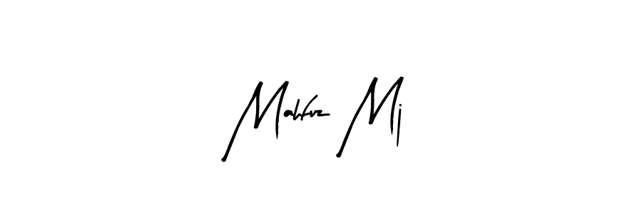 Design your own signature with our free online signature maker. With this signature software, you can create a handwritten (Arty Signature) signature for name Mahfuz Mj. Mahfuz Mj signature style 8 images and pictures png