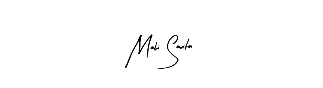 The best way (Arty Signature) to make a short signature is to pick only two or three words in your name. The name Mahi Sarita include a total of six letters. For converting this name. Mahi Sarita signature style 8 images and pictures png