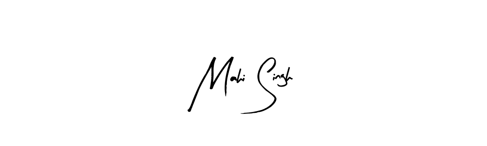 How to make Mahi Singh name signature. Use Arty Signature style for creating short signs online. This is the latest handwritten sign. Mahi Singh signature style 8 images and pictures png