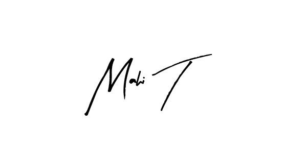 Design your own signature with our free online signature maker. With this signature software, you can create a handwritten (Arty Signature) signature for name Mahi T. Mahi T signature style 8 images and pictures png