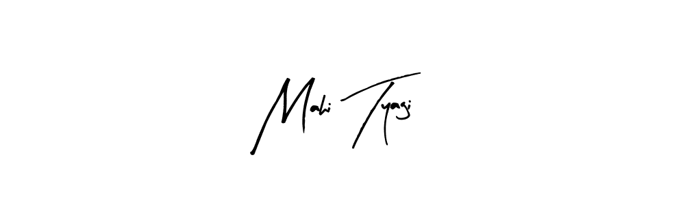 Similarly Arty Signature is the best handwritten signature design. Signature creator online .You can use it as an online autograph creator for name Mahi Tyagi. Mahi Tyagi signature style 8 images and pictures png