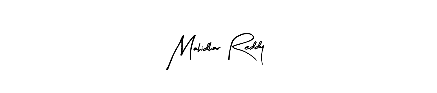 if you are searching for the best signature style for your name Mahidhar Reddy. so please give up your signature search. here we have designed multiple signature styles  using Arty Signature. Mahidhar Reddy signature style 8 images and pictures png