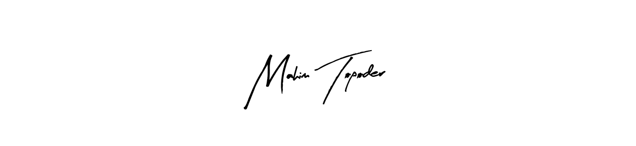 Mahim Topoder stylish signature style. Best Handwritten Sign (Arty Signature) for my name. Handwritten Signature Collection Ideas for my name Mahim Topoder. Mahim Topoder signature style 8 images and pictures png
