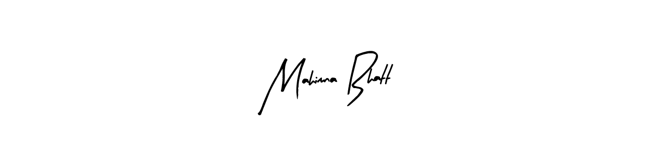 Design your own signature with our free online signature maker. With this signature software, you can create a handwritten (Arty Signature) signature for name Mahimna Bhatt. Mahimna Bhatt signature style 8 images and pictures png