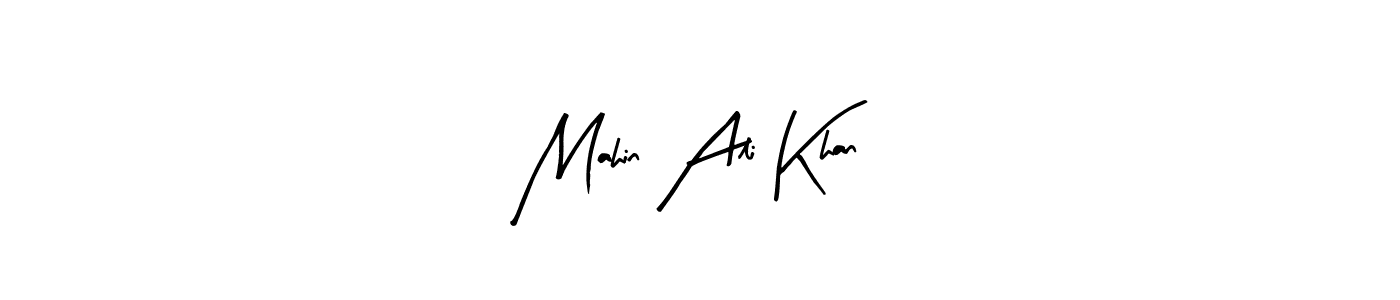 Make a beautiful signature design for name Mahin Ali Khan. With this signature (Arty Signature) style, you can create a handwritten signature for free. Mahin Ali Khan signature style 8 images and pictures png