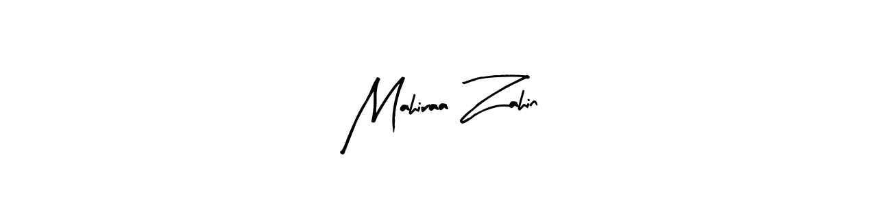 Design your own signature with our free online signature maker. With this signature software, you can create a handwritten (Arty Signature) signature for name Mahiraa Zahin. Mahiraa Zahin signature style 8 images and pictures png