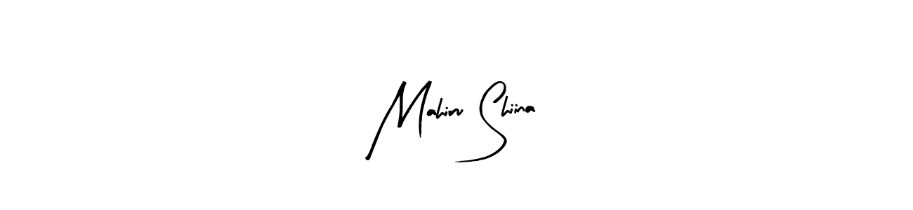 Create a beautiful signature design for name Mahiru Shiina. With this signature (Arty Signature) fonts, you can make a handwritten signature for free. Mahiru Shiina signature style 8 images and pictures png