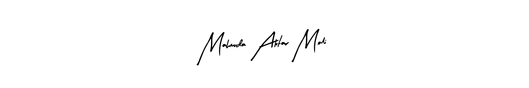 The best way (Arty Signature) to make a short signature is to pick only two or three words in your name. The name Mahmuda Aktar Moli include a total of six letters. For converting this name. Mahmuda Aktar Moli signature style 8 images and pictures png