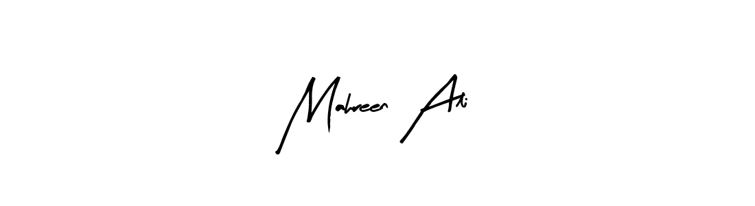 The best way (Arty Signature) to make a short signature is to pick only two or three words in your name. The name Mahreen Ali include a total of six letters. For converting this name. Mahreen Ali signature style 8 images and pictures png