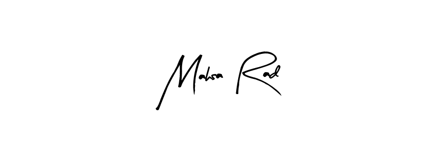 You should practise on your own different ways (Arty Signature) to write your name (Mahsa Rad) in signature. don't let someone else do it for you. Mahsa Rad signature style 8 images and pictures png