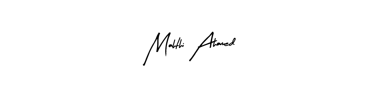 if you are searching for the best signature style for your name Mahthi Ahamed. so please give up your signature search. here we have designed multiple signature styles  using Arty Signature. Mahthi Ahamed signature style 8 images and pictures png