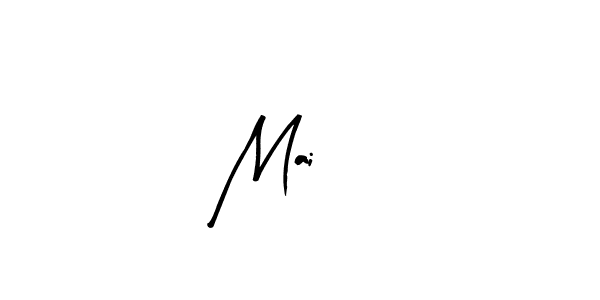 Use a signature maker to create a handwritten signature online. With this signature software, you can design (Arty Signature) your own signature for name Mai <3. Mai <3 signature style 8 images and pictures png