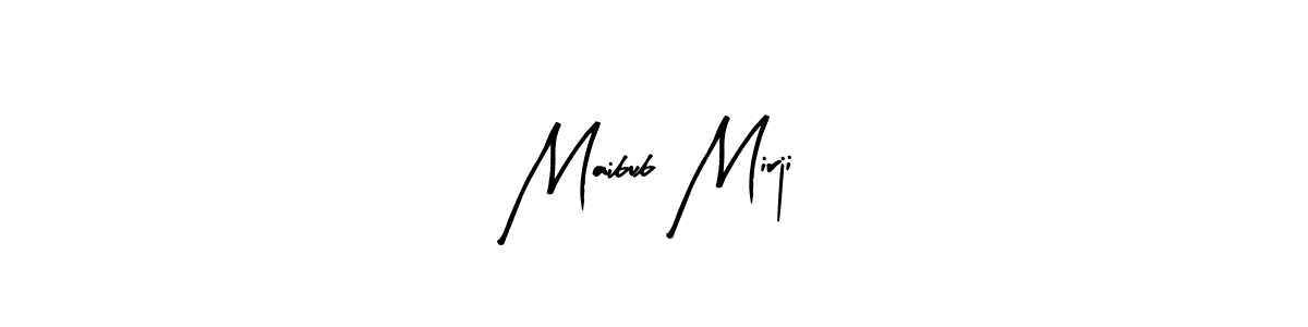 Make a beautiful signature design for name Maibub Mirji. With this signature (Arty Signature) style, you can create a handwritten signature for free. Maibub Mirji signature style 8 images and pictures png