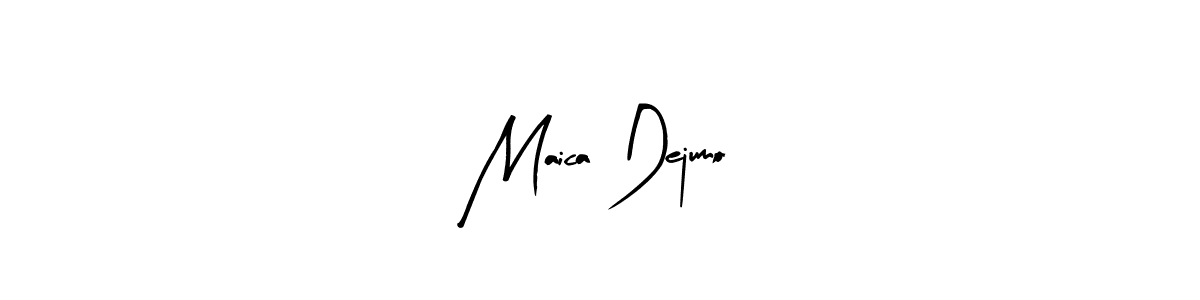 It looks lik you need a new signature style for name Maica Dejumo. Design unique handwritten (Arty Signature) signature with our free signature maker in just a few clicks. Maica Dejumo signature style 8 images and pictures png