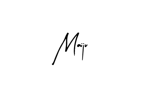 Create a beautiful signature design for name Maiju. With this signature (Arty Signature) fonts, you can make a handwritten signature for free. Maiju signature style 8 images and pictures png