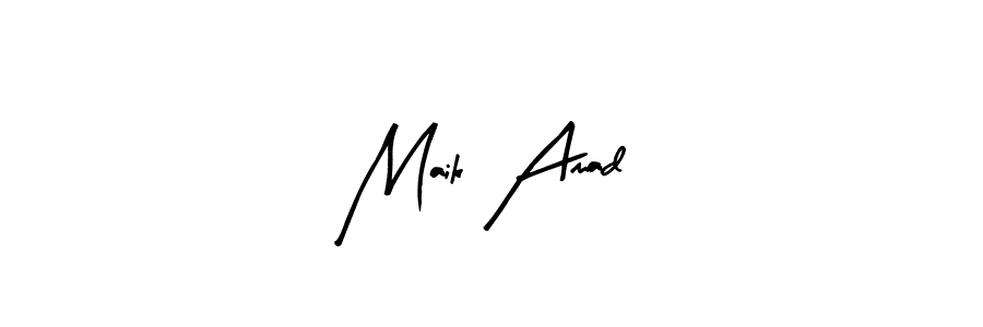 Design your own signature with our free online signature maker. With this signature software, you can create a handwritten (Arty Signature) signature for name Maik Amad. Maik Amad signature style 8 images and pictures png