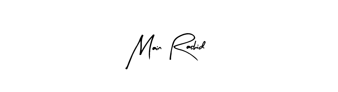 Design your own signature with our free online signature maker. With this signature software, you can create a handwritten (Arty Signature) signature for name Main Rashid. Main Rashid signature style 8 images and pictures png