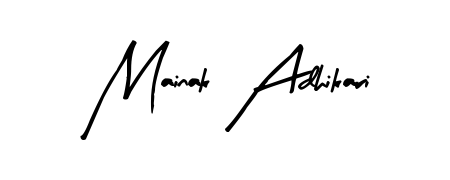 Discover how Mainak Adhikari looks in an executive cursive font (Arty Signature). Perfect for legal documents, invoices, and certificates. Mainak Adhikari signature style 8 images and pictures png