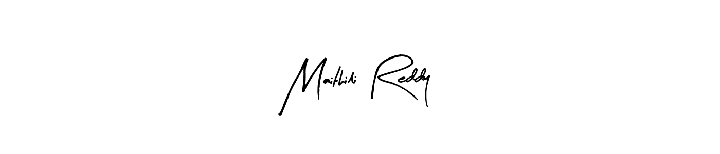 You can use this online signature creator to create a handwritten signature for the name Maithili Reddy. This is the best online autograph maker. Maithili Reddy signature style 8 images and pictures png