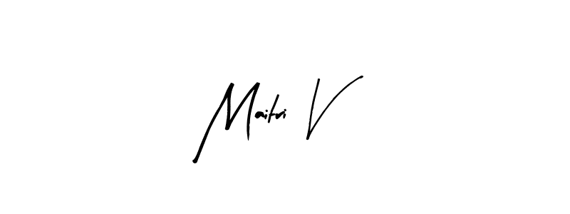 Also we have Maitri V name is the best signature style. Create professional handwritten signature collection using Arty Signature autograph style. Maitri V signature style 8 images and pictures png