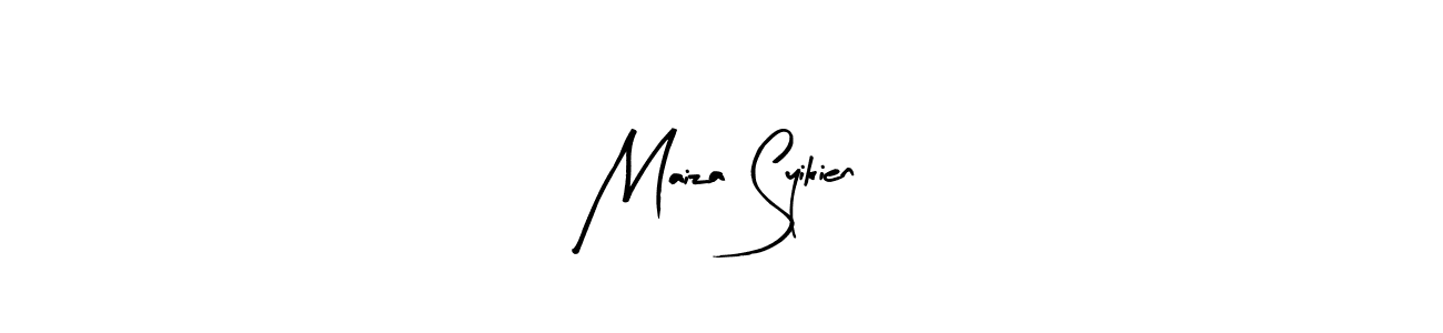 Also we have Maiza Syikien name is the best signature style. Create professional handwritten signature collection using Arty Signature autograph style. Maiza Syikien signature style 8 images and pictures png