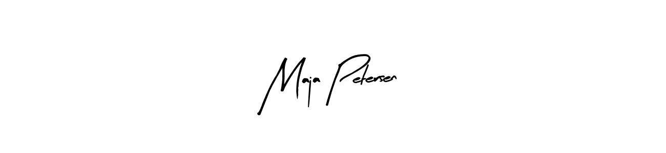 Use a signature maker to create a handwritten signature online. With this signature software, you can design (Arty Signature) your own signature for name Maja Petersen. Maja Petersen signature style 8 images and pictures png