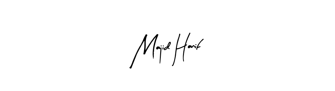 How to make Majid Hanif name signature. Use Arty Signature style for creating short signs online. This is the latest handwritten sign. Majid Hanif signature style 8 images and pictures png