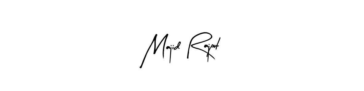 Majid Rajput stylish signature style. Best Handwritten Sign (Arty Signature) for my name. Handwritten Signature Collection Ideas for my name Majid Rajput. Majid Rajput signature style 8 images and pictures png