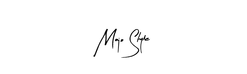 Arty Signature is a professional signature style that is perfect for those who want to add a touch of class to their signature. It is also a great choice for those who want to make their signature more unique. Get Majo Style name to fancy signature for free. Majo Style signature style 8 images and pictures png