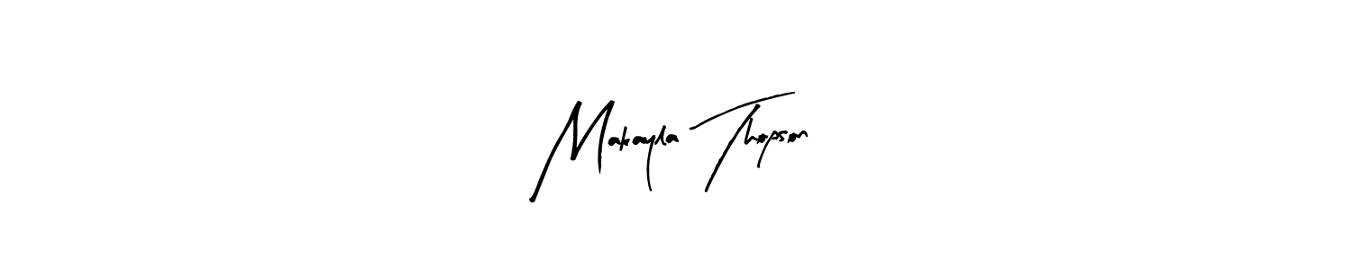 if you are searching for the best signature style for your name Makayla Thopson. so please give up your signature search. here we have designed multiple signature styles  using Arty Signature. Makayla Thopson signature style 8 images and pictures png