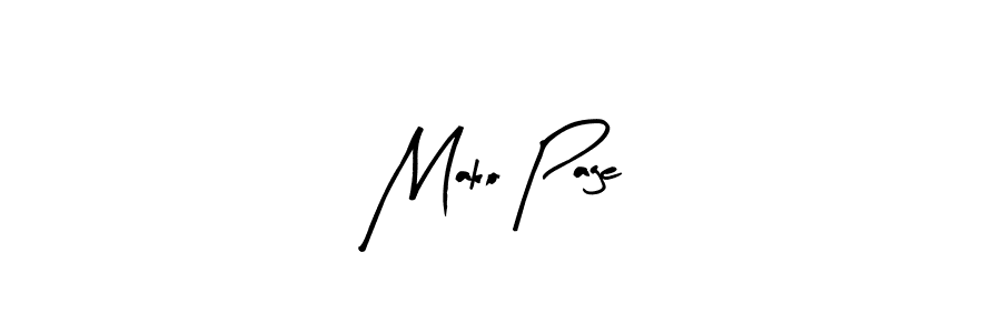 Also we have Mako Page name is the best signature style. Create professional handwritten signature collection using Arty Signature autograph style. Mako Page signature style 8 images and pictures png