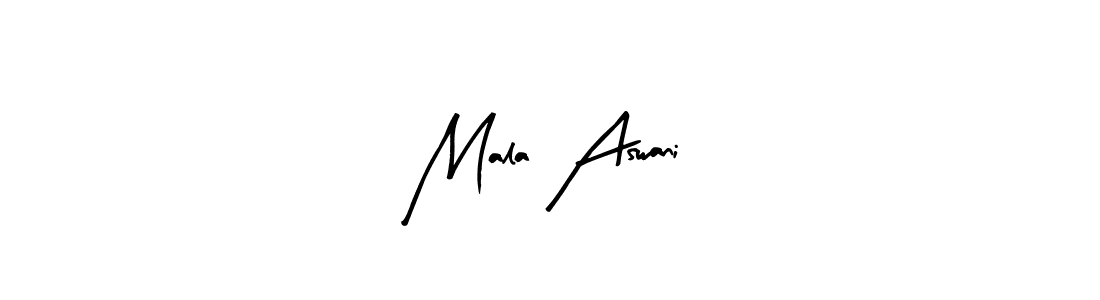 The best way (Arty Signature) to make a short signature is to pick only two or three words in your name. The name Mala Aswani include a total of six letters. For converting this name. Mala Aswani signature style 8 images and pictures png