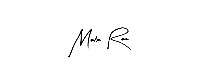 Use a signature maker to create a handwritten signature online. With this signature software, you can design (Arty Signature) your own signature for name Mala Ram. Mala Ram signature style 8 images and pictures png