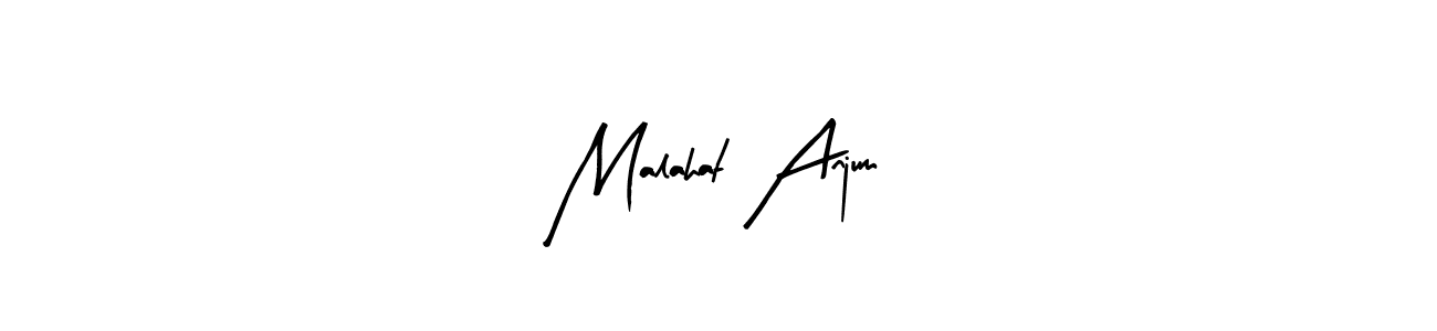 Also we have Malahat Anjum name is the best signature style. Create professional handwritten signature collection using Arty Signature autograph style. Malahat Anjum signature style 8 images and pictures png