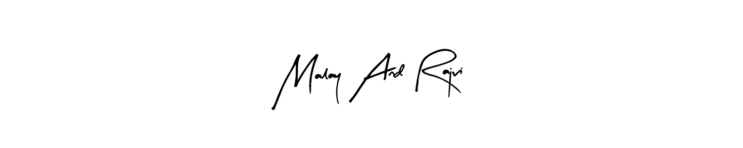 You can use this online signature creator to create a handwritten signature for the name Malay And Rajvi. This is the best online autograph maker. Malay And Rajvi signature style 8 images and pictures png